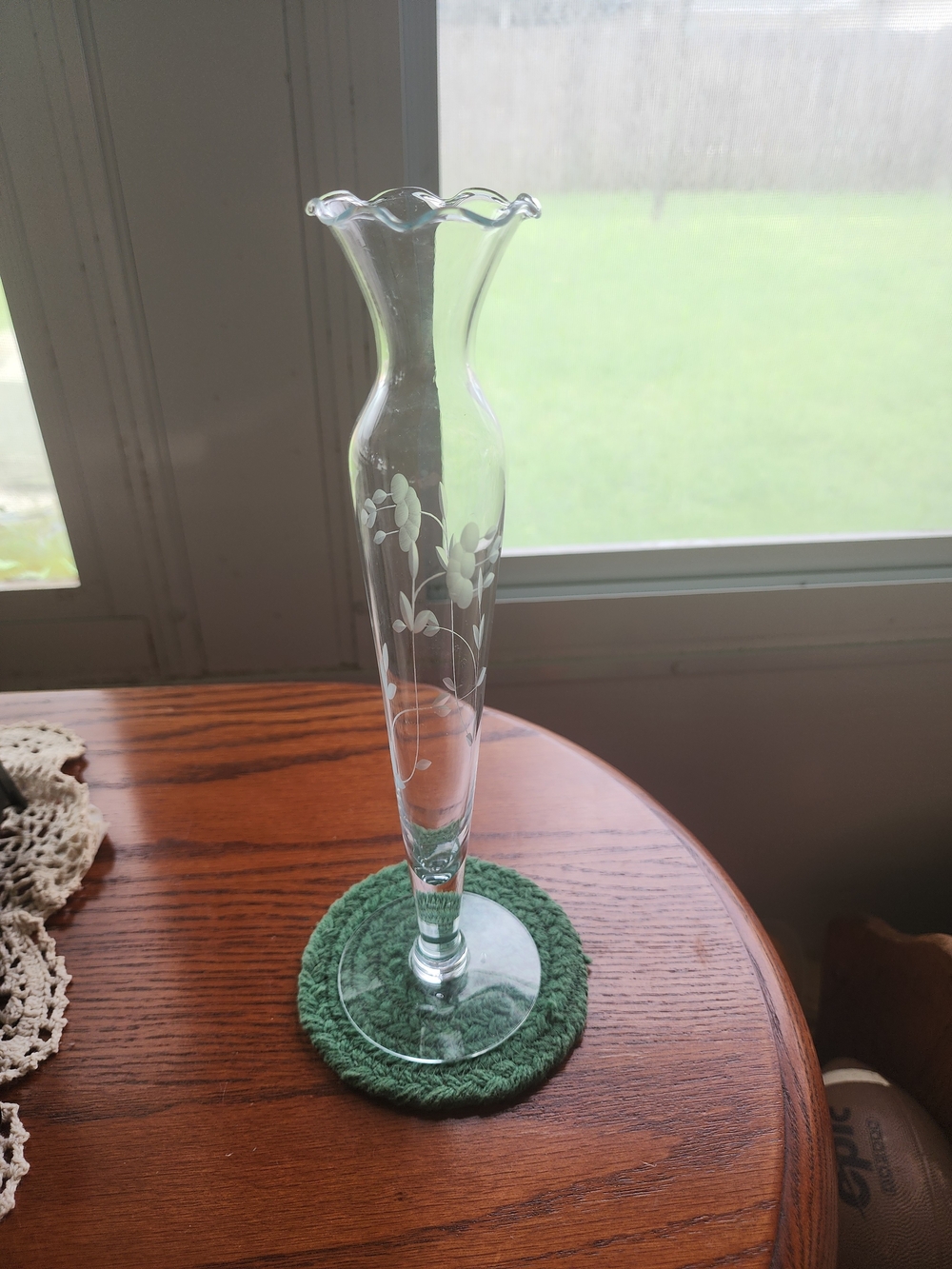 Vintage Princess House Handblown Crystal 10" Tall